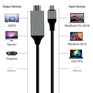 Alibaba best supplier USB C TYPE C Adapter usb3.1 type c to HDTV cable adapter for sumsang s9