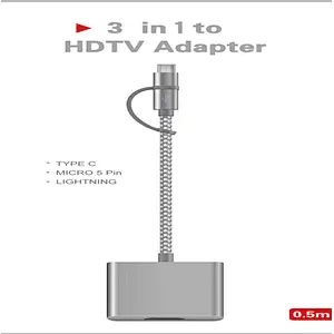 Universal MICRO CABLE HD MI hdtv adapter for IOS type-c Android Samsung S7 S6 mobile to TV BOX