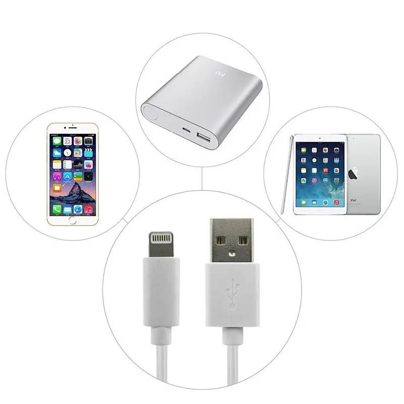 Wholesale High quality cheap price usb cable for iPhone cable data sync charger for iPhone 6 /iPhone8 fiber optical cable