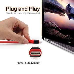 Ready stock 4k support 2960*1440 hd aideo type c hdtv cable for galaxy s8 macbook