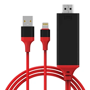 Custom Hdtv 90 Degree Charger Cable For Iphone 8/7
