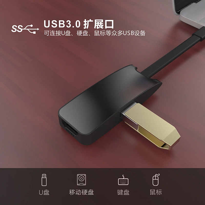 USB C 3 in 1 Hub