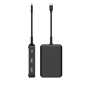 The new 9in1 USB-C HUB HDMI(30HZ)*2+USB3.0*2 +PD CHARGING + RJ45 + VGA + SD reader + 3.5mm Audio Jacket