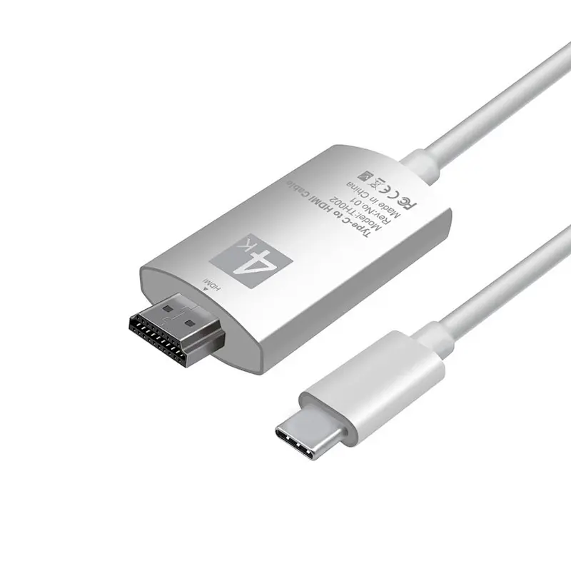 2018 top selling products Gold Plated 4k HDTV USB C Hub type C cable to TV for sumsang phone
