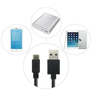 Black fast Charging USB Type C Cable,USB Cable for mobile phone