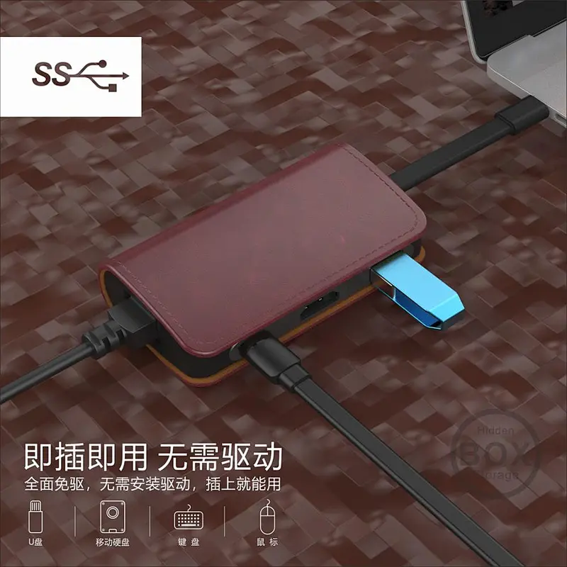 USB C 4 in 1 Hub