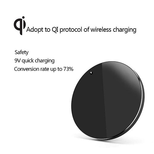 Factory Wholesale quick Charger 10W 7.5W output Qi Standard Wireless Charger for small phone