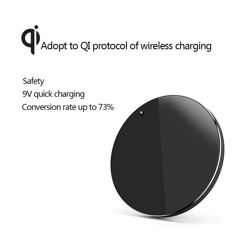 Factory Wholesale quick Charger 10W 7.5W output Qi Standard Wireless Charger for small phone