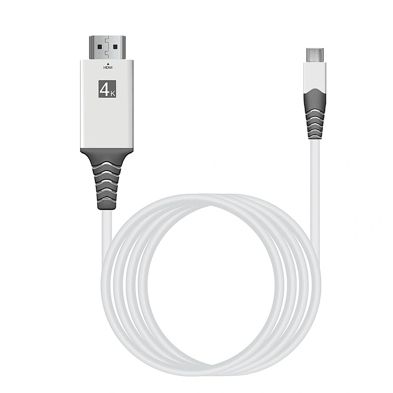 Factory direct selling 4k@60Hz braided type c to hdm*i USB C to HD cable WITH USB PD Charger
