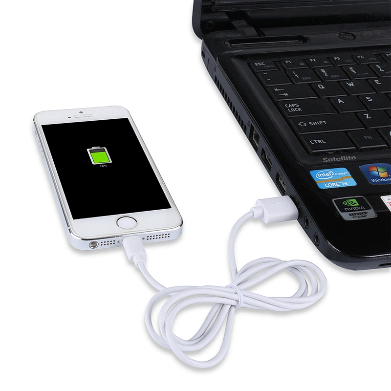 Factory Wholesale 1M White USB Cable For iPhone 8