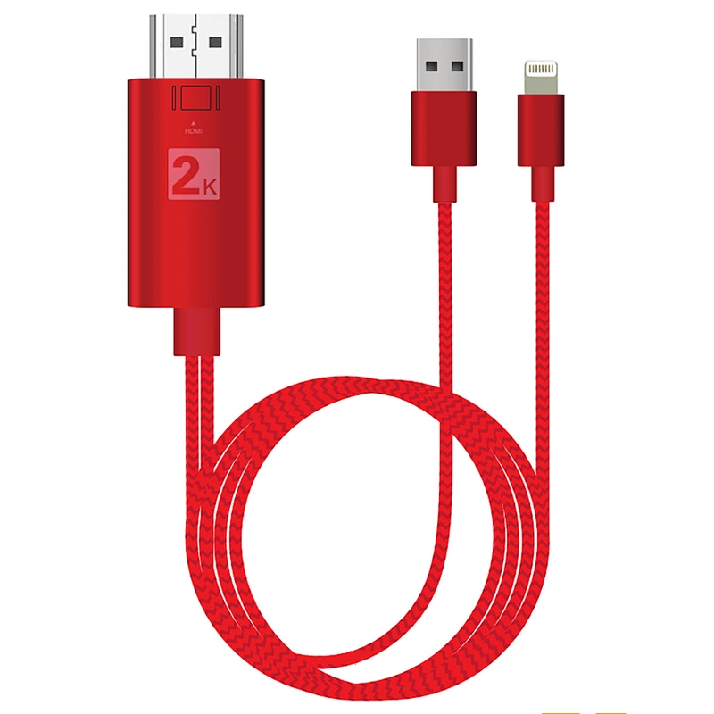 Factory Directly New Product Plug and Play for lightn ing to HDTV Cable HDTV Cable USB Cable For iPhone X 5 6 7