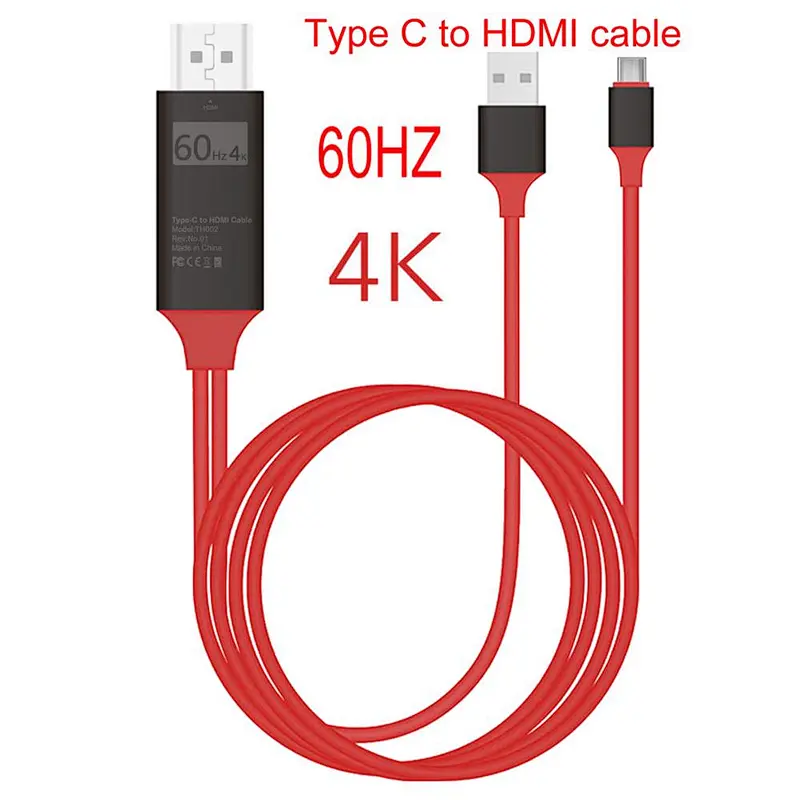 USB type c 3.1 to hdtv 4k 60hz usb charge cable to hdtv hd cable for mate 10