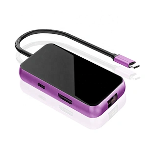 High Speed 6 in 1 USB3.0 RJ45 PD Charging Port USB C Adapter Hub
