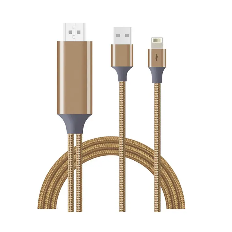 Gold 4K USB 3.1 Type C USB-C to HD MI HDTV Adapter Cable For Samsung Galaxy note8 S8