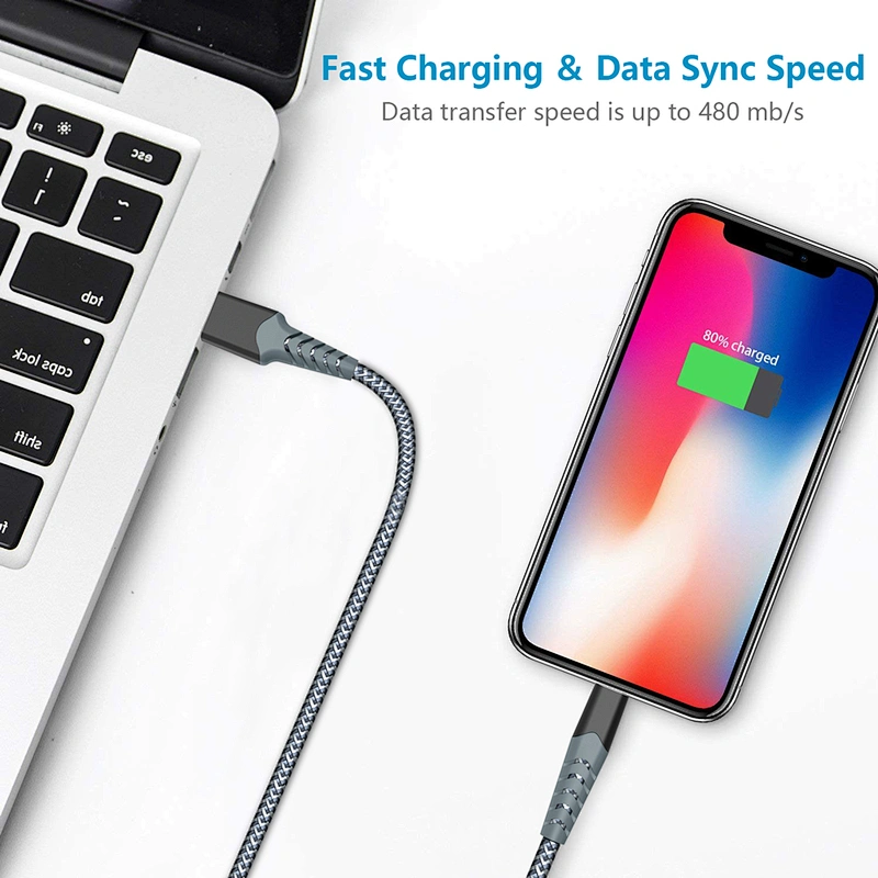 New 6Ft Usb Charger Cord Cable For iPhone 8/iPad 2