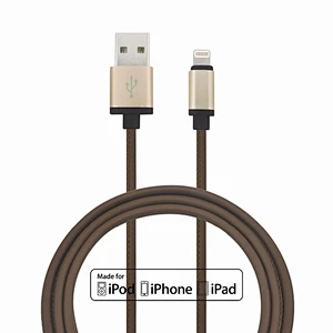 MFI certified Aluminum shell 8pin usb data charging cable