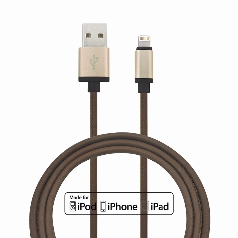 MFI certified Aluminum shell 8pin usb data charging cable