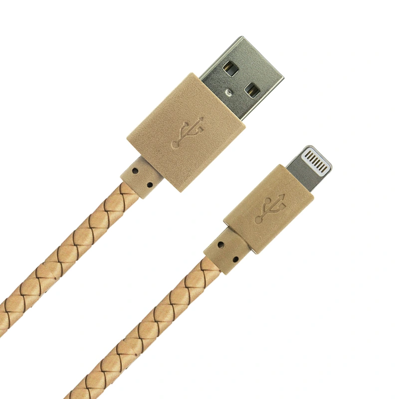 China Consumer Electronics Manufacturer Wholesale Braided Leather Attractive MFI USB Cables/Mirco to USB Data Cables