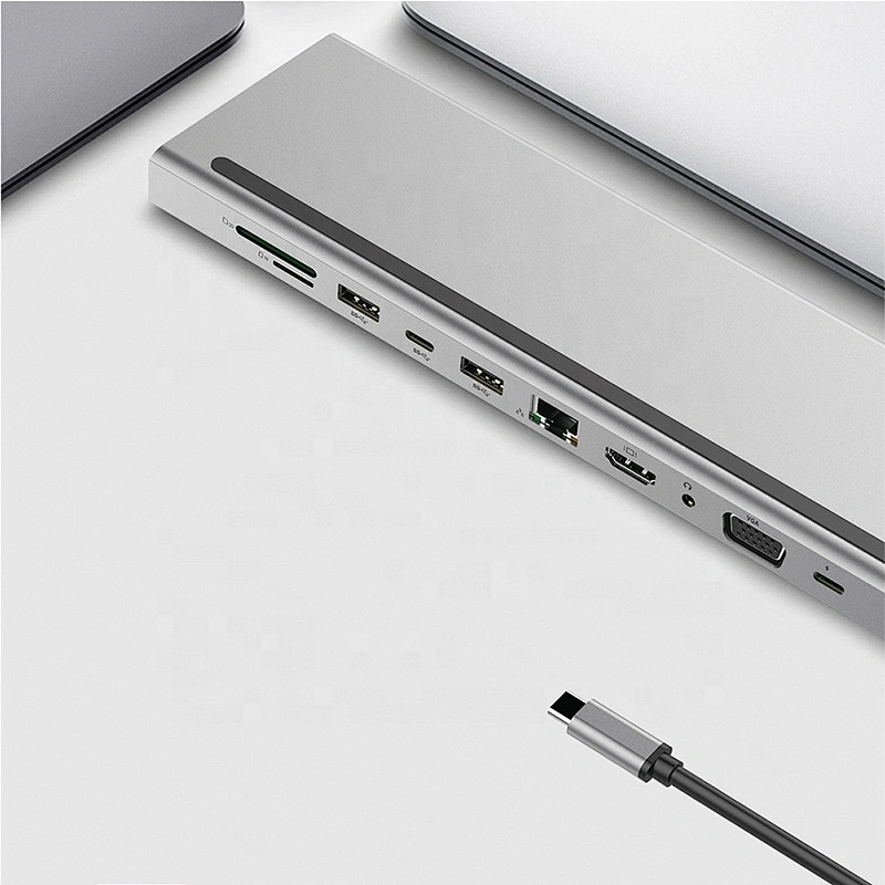 Usb C Hub 11 in 1 For Thunderbolt 3 Adapter Usb For Macbook Transfering Multi Type c Port