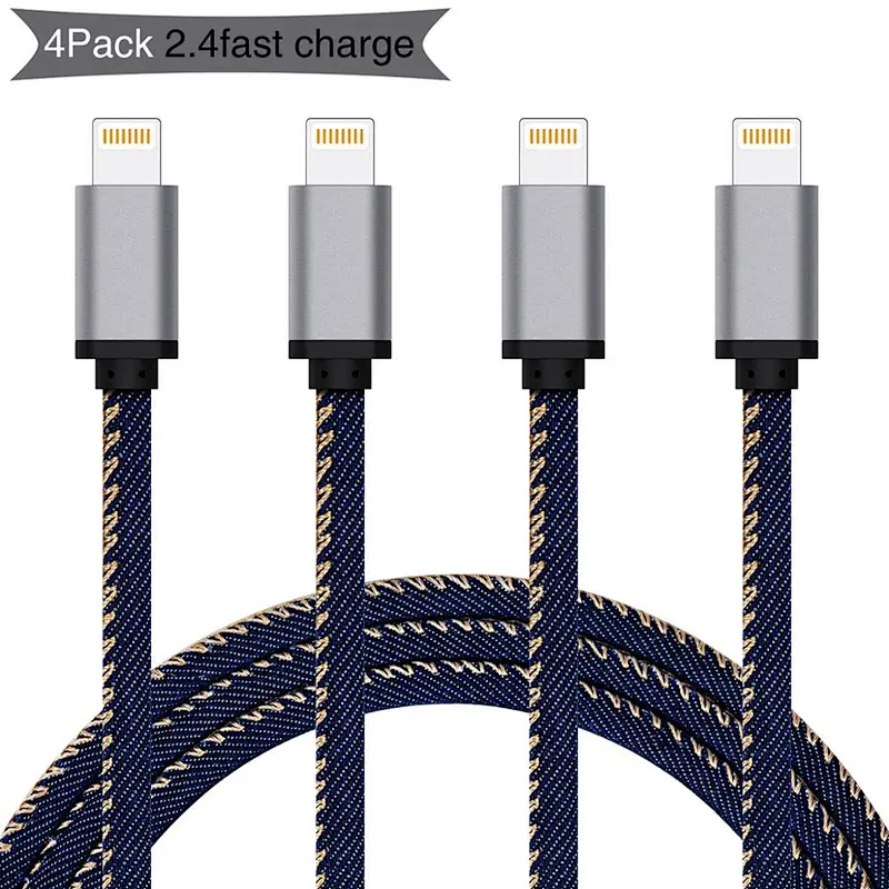 2 Meter Nylon Braided Usb Charger Cable For Apple/iPhone 6 6S / Xs/Xs Max/X/8