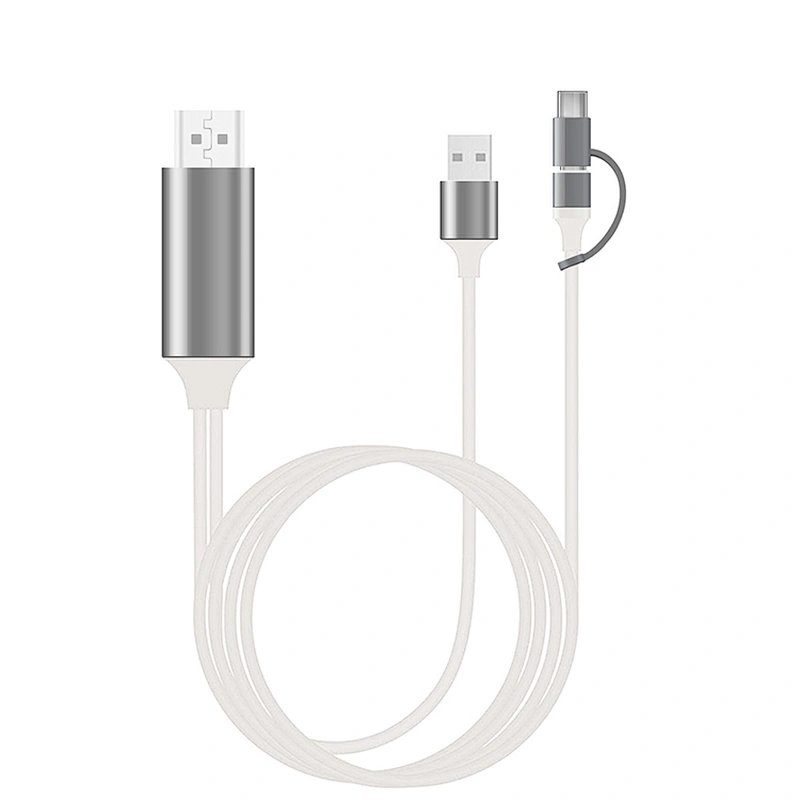 3 IN 1 8PIN MICRO Type C USB C TO USB HDTV HD USB C multiport Adapter