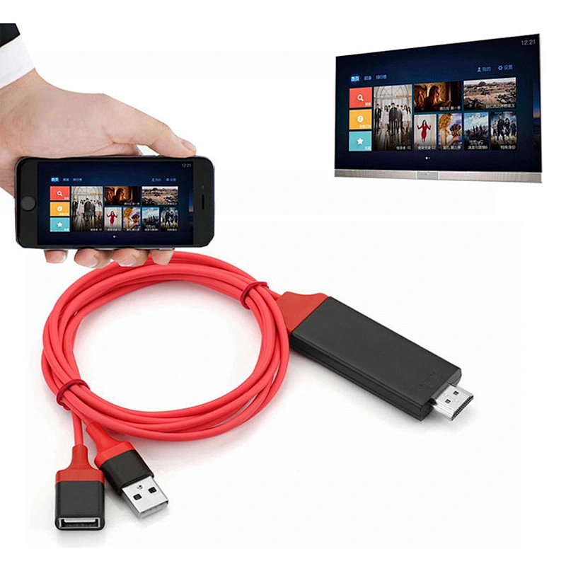 HD video cable connect phone to tv support 1080HD video micro to HDTV for andriod cellphones