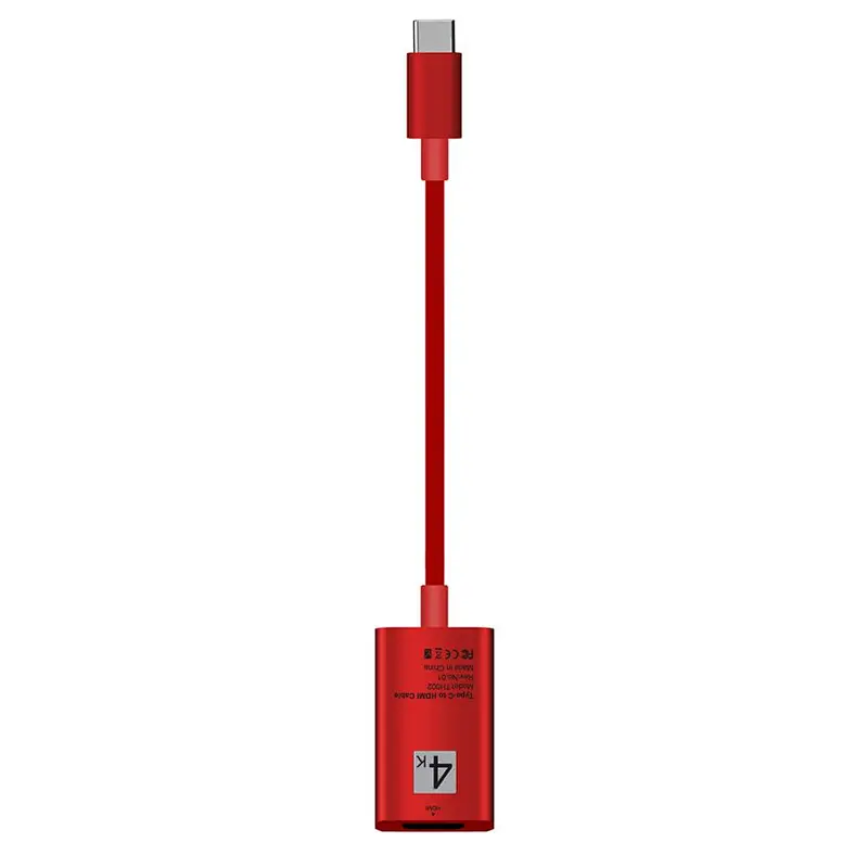 High Speed Aluminum alloy 4K Male to female USB 3.1 Type C to HDMI Adapter cable for Maxbook Monitor Projector
