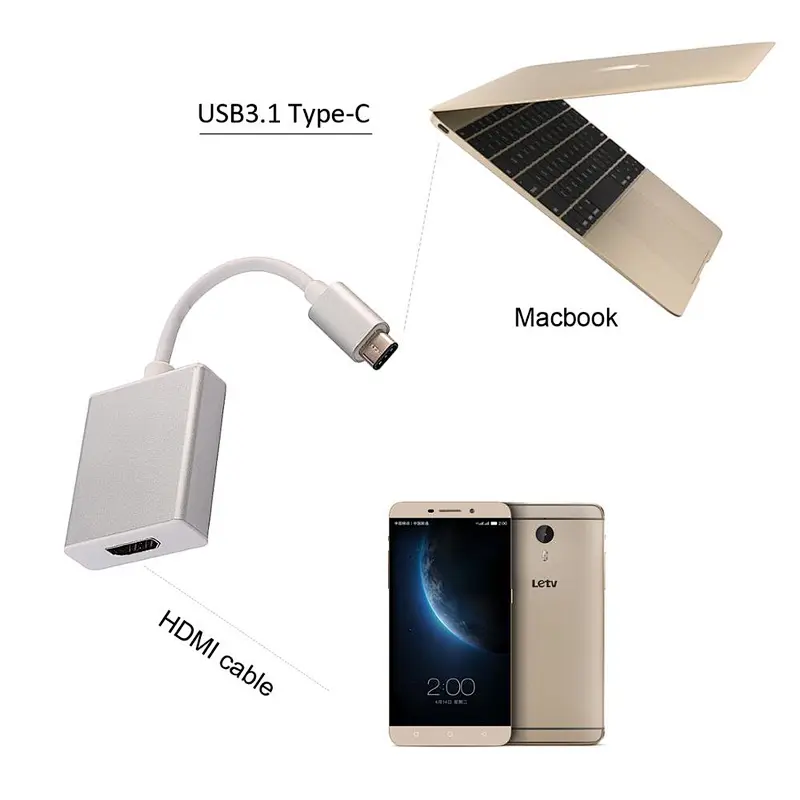 Best seller Hot sale Aluminum usb type c adapter usb c hub computer accessories for imac