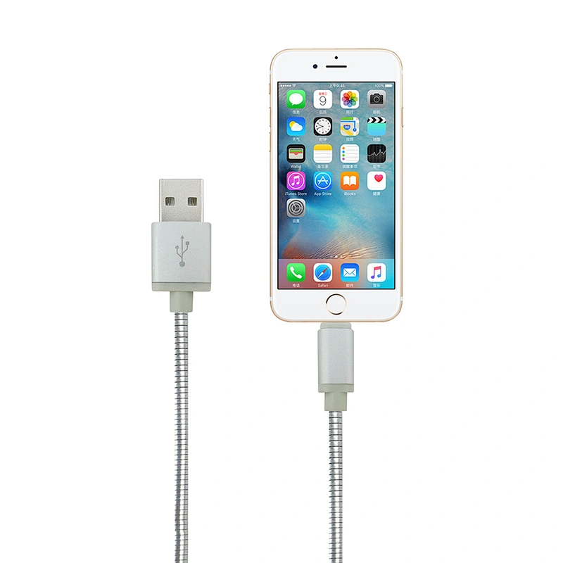 white High Quality Certified Flat Charger Cable For iPhone/Apple X 8 7