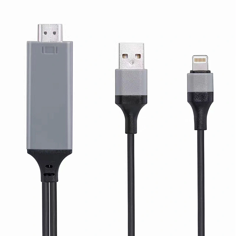 Custom Hdtv 90 Degree Charger Cable For Iphone 8/7