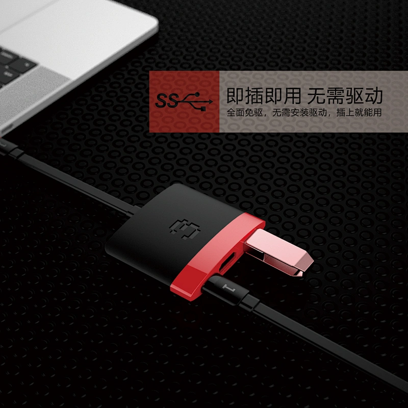 USB C to USB+HDTV+Type C PD 3 in 1 Hub