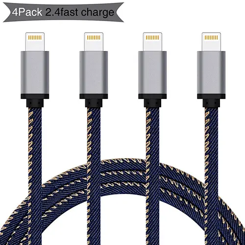 2 Meter Nylon Braided Usb Charger Cable For Apple/iPhone 6 6S / Xs/Xs Max/X/8