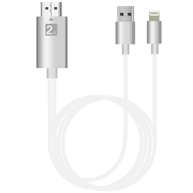 Factory Directly New Product Plug and Play for lightn ing to HDTV Cable HDTV Cable USB Cable For iPhone X 5 6 7