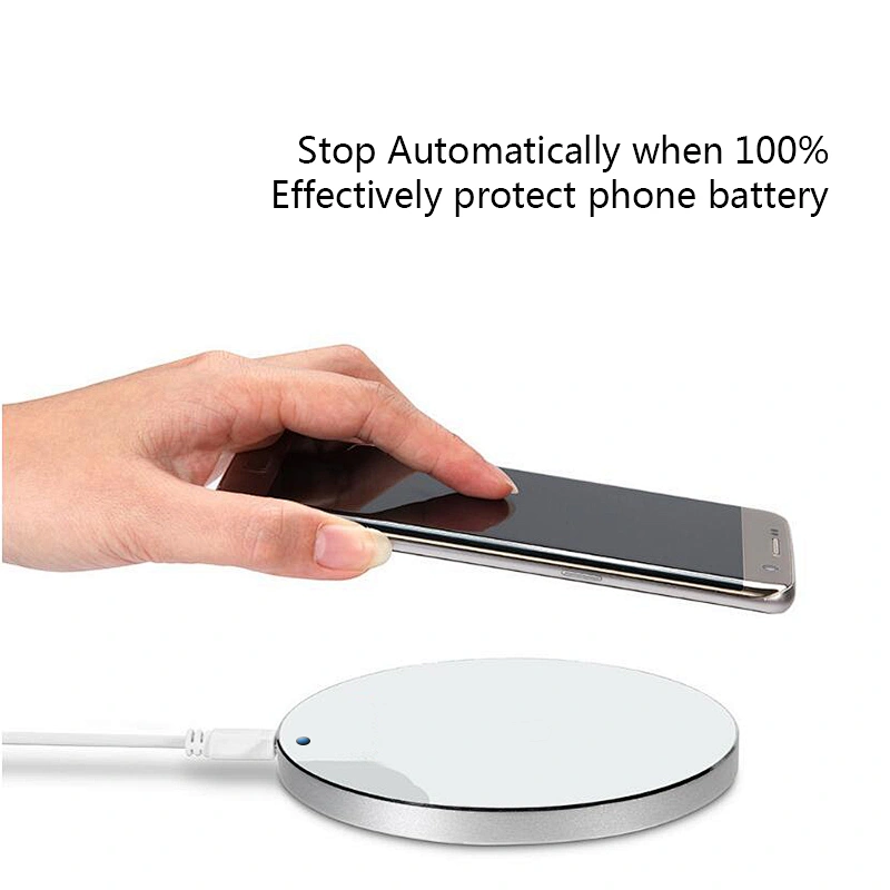 Factory Wholesale quick Charger 10W 7.5W output Qi Standard Wireless Charger for small phone