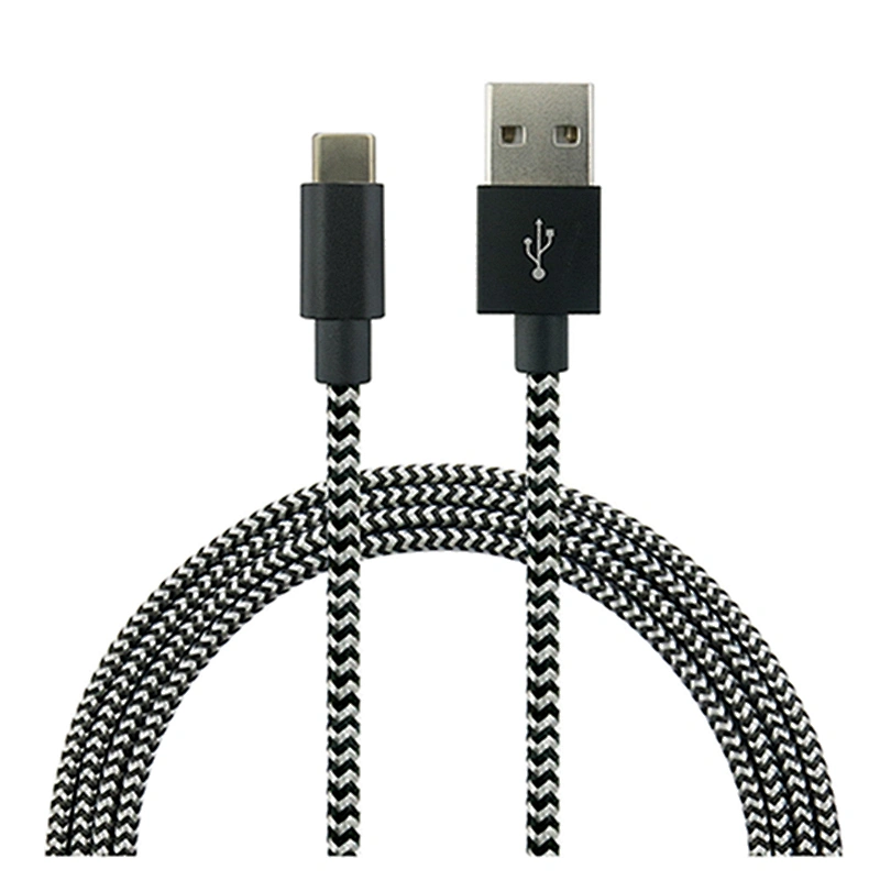 Nylon Braided 5A Fast Charger Cable, USB 3.1 Type C Cable For Android Phones