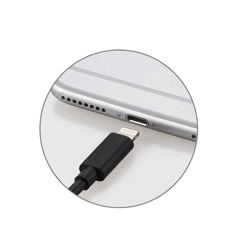 8pin Mfi Certified flexible spring coiled cord Cable for iphone X 8 7 6 iPad