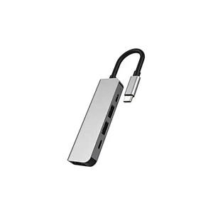 5 in 1 USB C Hub with HDTV 4K Adapter, 2 USB 3.0 Ports,  Compatible with Notebook Phone