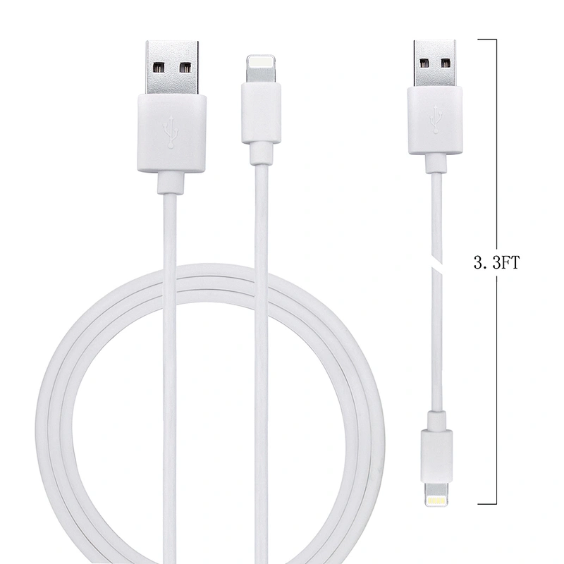 Factory Wholesale 1M White USB Cable For iPhone 8