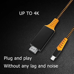 4k HDMI to USB C Cable Type C to HDTV Adapter USB C Connector