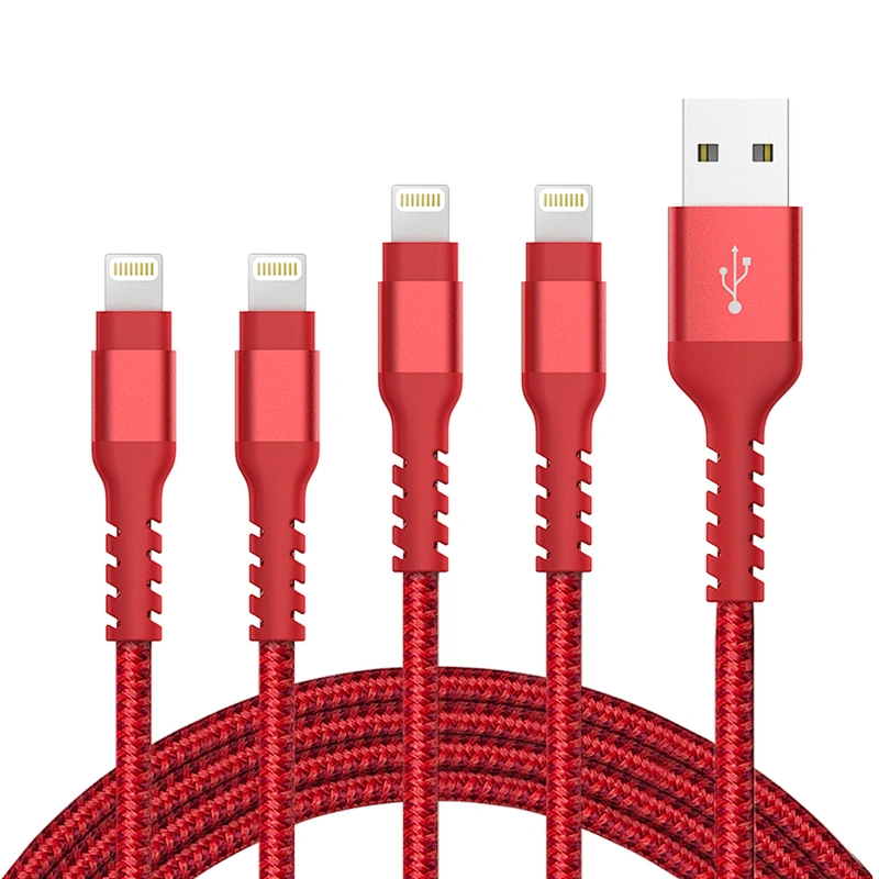 3FT Nylon Braided Usb Charge CableCharger Cablefor iphone X XS MAX 8 7 6 5
