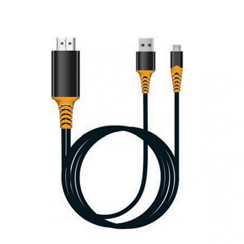 4k@60Hz braided type c to hdm*i USB C to HD cable WITH USB PD Charger