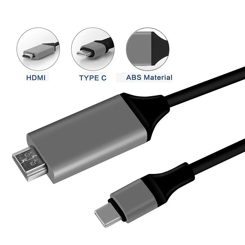 Accept logo printing USB-C USB 3.1 Type C Type-C to HDTV Adapter Connector HDTV Cable