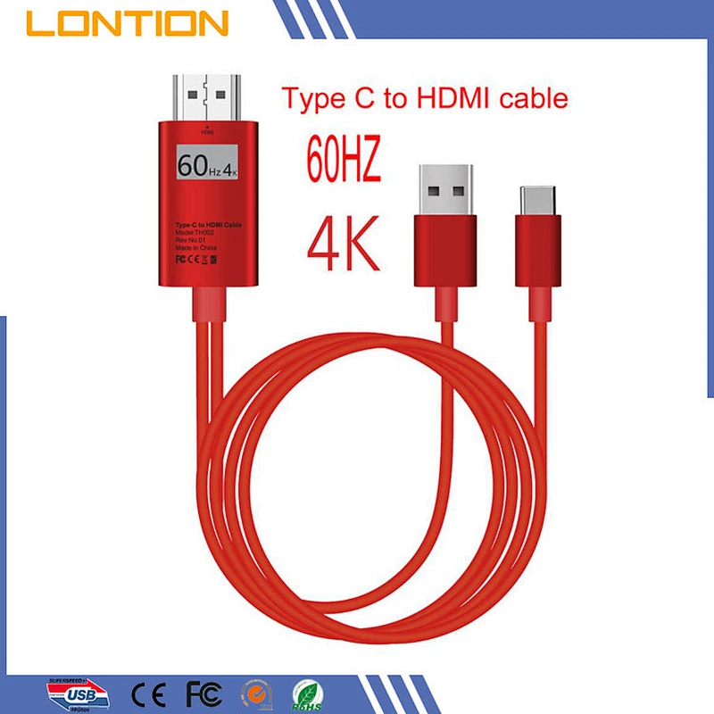 Dongguan Type-c to HDTV adapter usb-c to hdtv cable for huawei mate 10