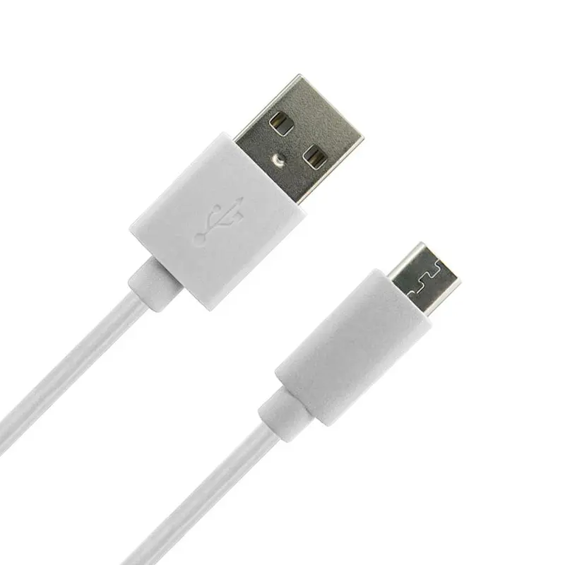 White 2.4 A Nylon Micro Cable Charging and Data Transfer Micro USB Cable For Android Mobile Devices