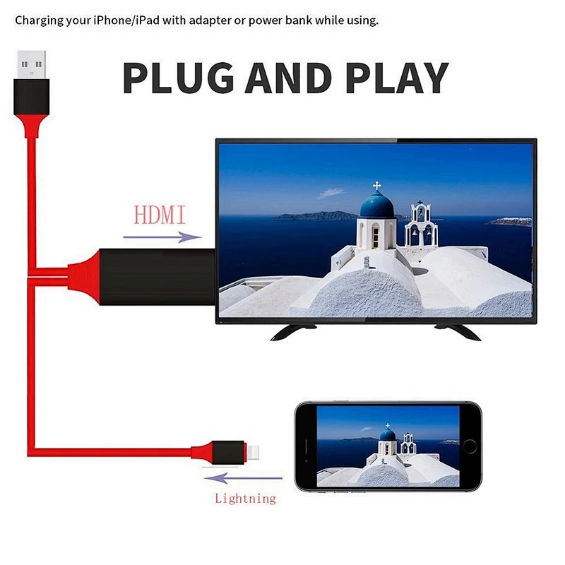 HDTV CABLE adapter for iphone 5 5s 6 6s 7 7plus