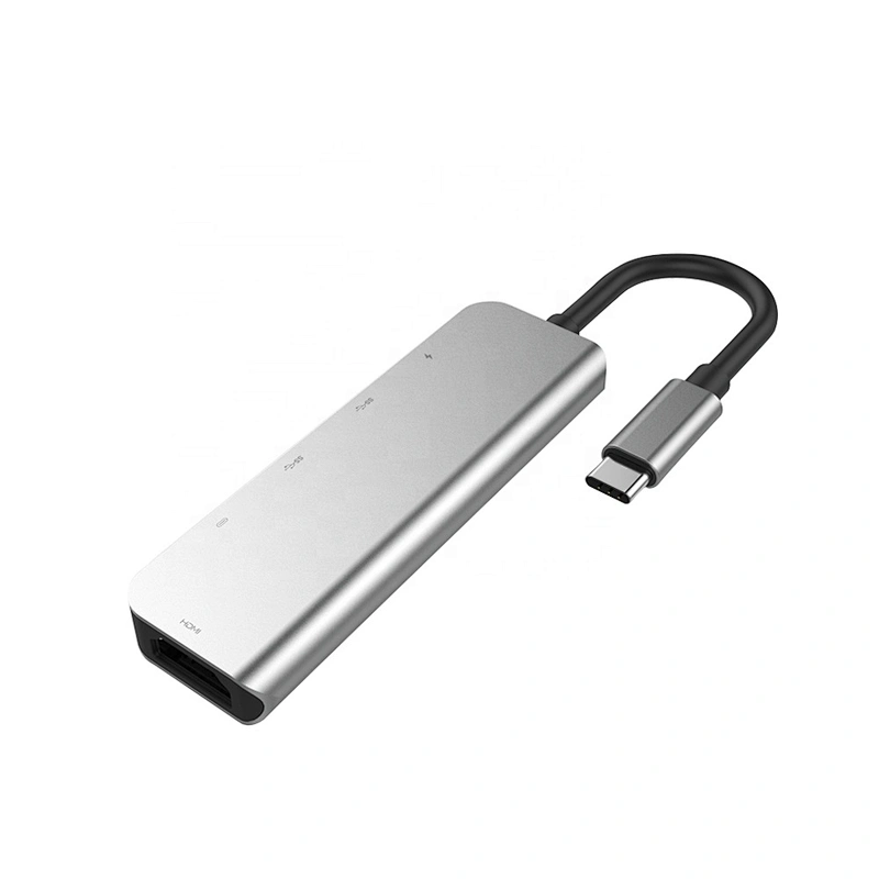 5 in 1 USB C Hub with HDTV 4K Adapter, 2 USB 3.0 Ports,  Compatible with Notebook Phone
