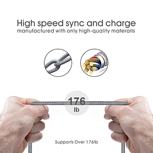 High Speed Durable Cable Charger Cord For iPhone Xs/Xs Max/X/8