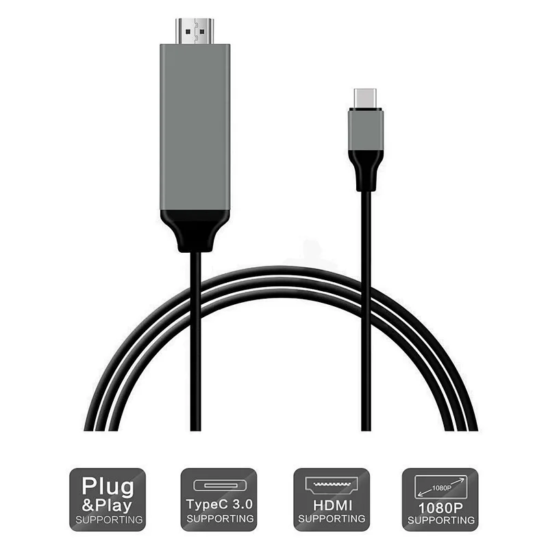 Accept logo printing USB-C USB 3.1 Type C Type-C to HDTV Adapter Connector HDTV Cable