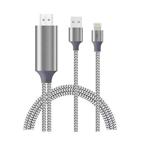 Silver 4K USB 3.1 Type C USB-C to HD MI HDTV Adapter Cable For Samsung Galaxy note8 S8