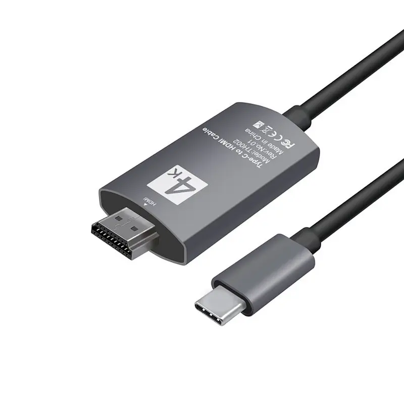 2018 top selling products Gold Plated 4k HDTV USB C Hub type C cable to TV for sumsang phone